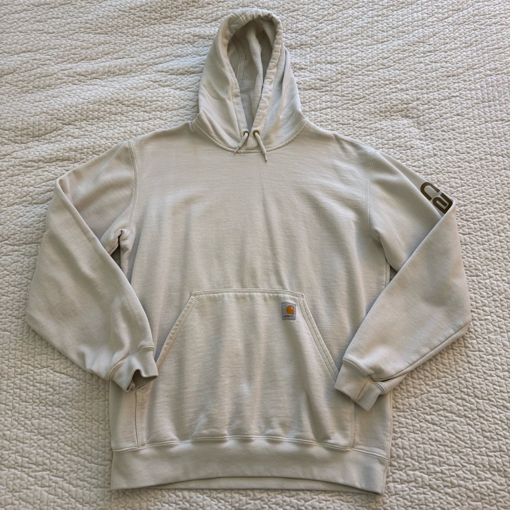 Carhartt Off-White Loose Fit Hoodie